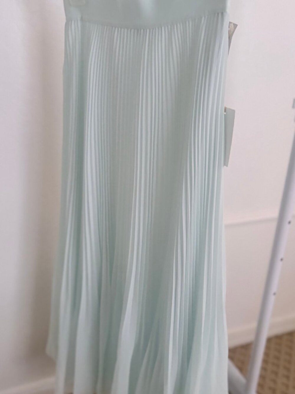 NWT Wilfred Twirl Pleated Midi Skirt - Snowmelt Blue - Size M
